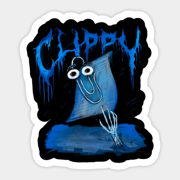 Help Me- Color Sticker by A Little Metal